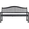SAFAVIEH Outdoor Collection Mischa Natural Brown Bench(Dark Slate Gray)