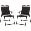 SAFAVIEH Outdoor Patio Furniture Collection – Dory Rattan Weave Folding Chair (PAT6902)(Black/Black)