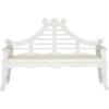 SAFAVIEH PAT6741A Outdoor Collection Azusa Bench(Antique / White)