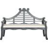SAFAVIEH PAT6741A Outdoor Collection Azusa Bench(Ash Grey / Beige)