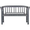 SAFAVIEH PAT6742A Outdoor Collection Porterville 2 Seat Bench(Ash Grey)