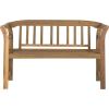 SAFAVIEH PAT6742A Outdoor Collection Porterville 2 Seat Bench(Natural)