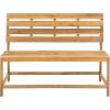 SAFAVIEH PAT6753A Collection Ruben Teak Balcony Bench and Table Outdoor Set(Natural)