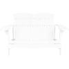 SAFAVIEH Patio Collection Hampton Adirondack Acacia Wood Bench(White)