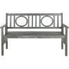 Safavieh Outdoor Living Collection Piedmont Folding Bench(Ash Grey)