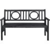Safavieh Outdoor Living Collection Piedmont Folding Bench(Dark Slate Gray)