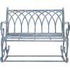 Safavieh PAT5021A Outdoor Collection Ressi Pearl White Rock Bench(Mossy Blue)