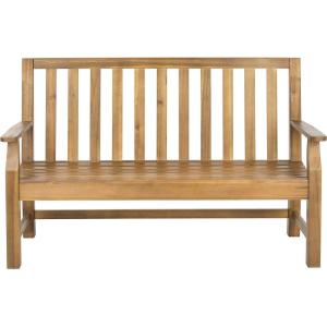 SAFAVIEH Patio Collection Edwin Adirondack Acacia Wood Bench(Natural)