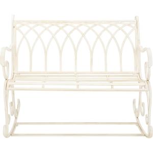 Safavieh PAT5021A Outdoor Collection Ressi Pearl White Rock Bench(Pearl White)