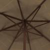 SAFAVIEH 11ft Outdoor Patio Umbrella, Round, Tiki Collection, Tropical Brown, Crank, No Tilt, for Deck, Backyard, Poolside (PAT8112A)