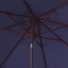 SAFAVIEH Outdoor Collection Herla Auto Tilt Market Umbrella(Navy)