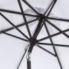 SAFAVIEH Outdoor Collection Herla Auto Tilt Market Umbrella(White)