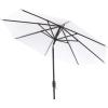 SAFAVIEH Outdoor Collection Herla Auto Tilt Market Umbrella(White)