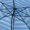Safavieh Outdoor Collection Iris Fashion Line Auto Tilt 9-inch Umbrella(Baby Blue/White)