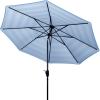 Safavieh Outdoor Collection Iris Fashion Line Auto Tilt 9-inch Umbrella(Baby Blue/White)