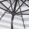 Safavieh Outdoor Collection Iris Fashion Line Auto Tilt 9-inch Umbrella(Black/Off White)