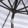 Safavieh Outdoor Collection Iris Fashion Line Auto Tilt 9-inch Umbrella(Grey/Off White)