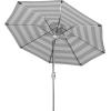 Safavieh Outdoor Collection Iris Fashion Line Auto Tilt 9-inch Umbrella(Navy/White)