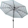 Safavieh Outdoor Collection Iris Fashion Line Auto Tilt 9-inch Umbrella(Pacific)