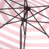 Safavieh Outdoor Collection Iris Fashion Line Auto Tilt 9-inch Umbrella(Red/White)