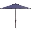 SAFAVIEH Outdoor Collection Herla Auto Tilt Market Umbrella(Navy)