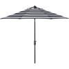 Safavieh Outdoor Collection Iris Fashion Line Auto Tilt 9-inch Umbrella(Black/Off White)