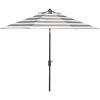 Safavieh Outdoor Collection Iris Fashion Line Auto Tilt 9-inch Umbrella(Grey/Off White)