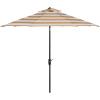 Safavieh Outdoor Collection Iris Fashion Line Auto Tilt 9-inch Umbrella(Orange/White)