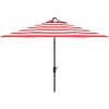 Safavieh Outdoor Collection Iris Fashion Line Auto Tilt 9-inch Umbrella(Red/White)