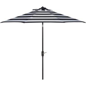 Safavieh Outdoor Collection Iris Fashion Line Auto Tilt 9-inch Umbrella(Navy/Off White)