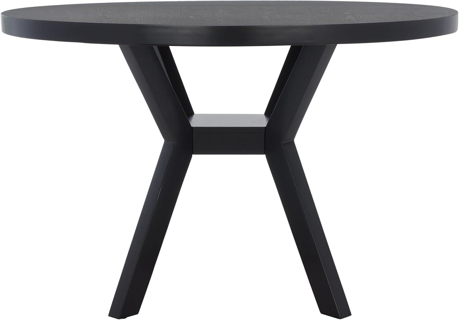 image:imageSAFAVIEH Couture Collection Luis Medium Oak Round Dining TableBlack