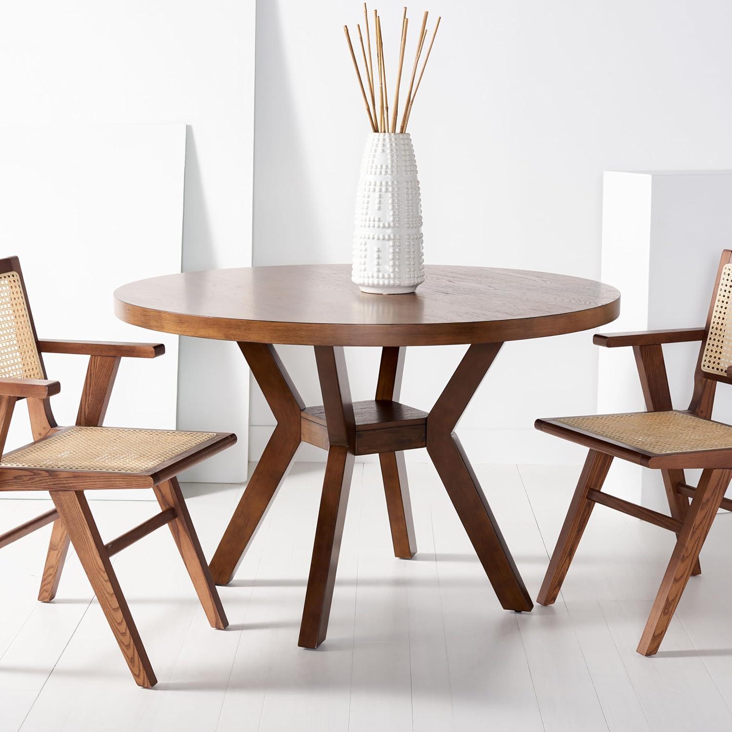 image:imageSAFAVIEH Couture Collection Luis Medium Oak Round Dining TableMedium Oak