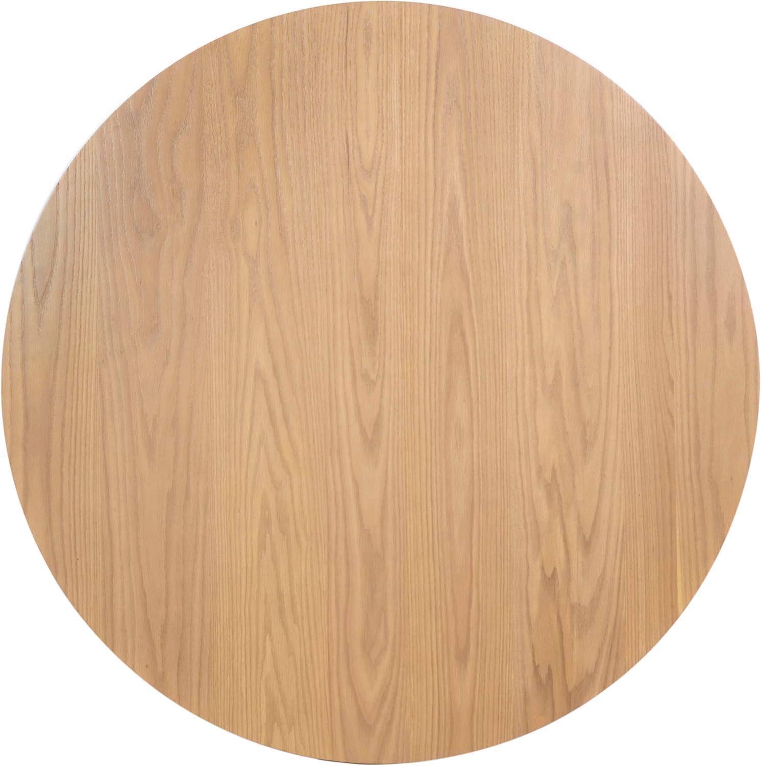 image:imageSAFAVIEH Couture Collection Luis Medium Oak Round Dining TableNatural
