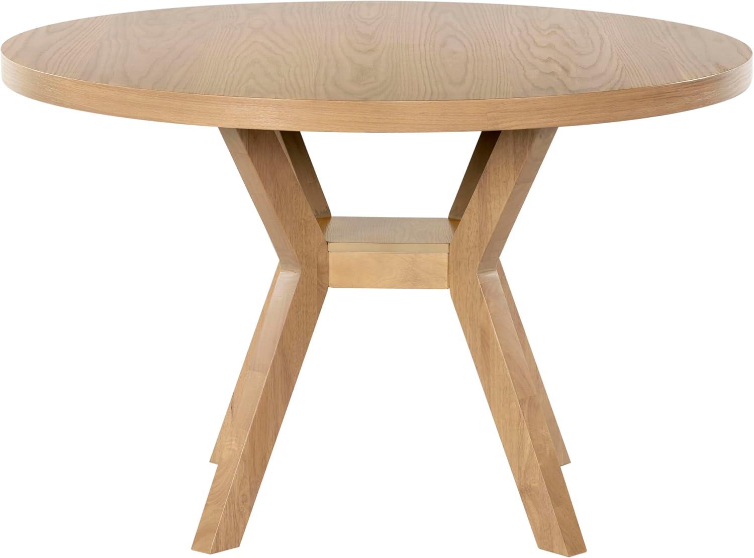 image:imageSAFAVIEH Couture Collection Luis Medium Oak Round Dining TableNatural