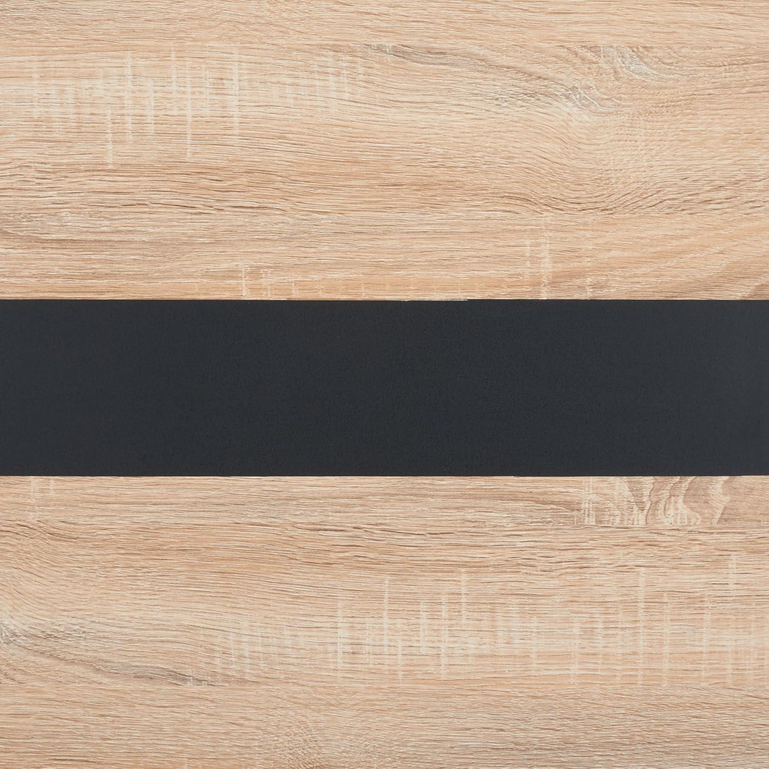 image:imageSAFAVIEH Home Collection Alarick MidCentury Modern NaturalBlack Hairpin Leg Dining Table