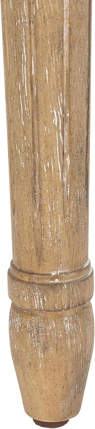 image:imageSAFAVIEH Home Collection Buchanan French Brasserie Linen Side ChairBeige Rustic Oak