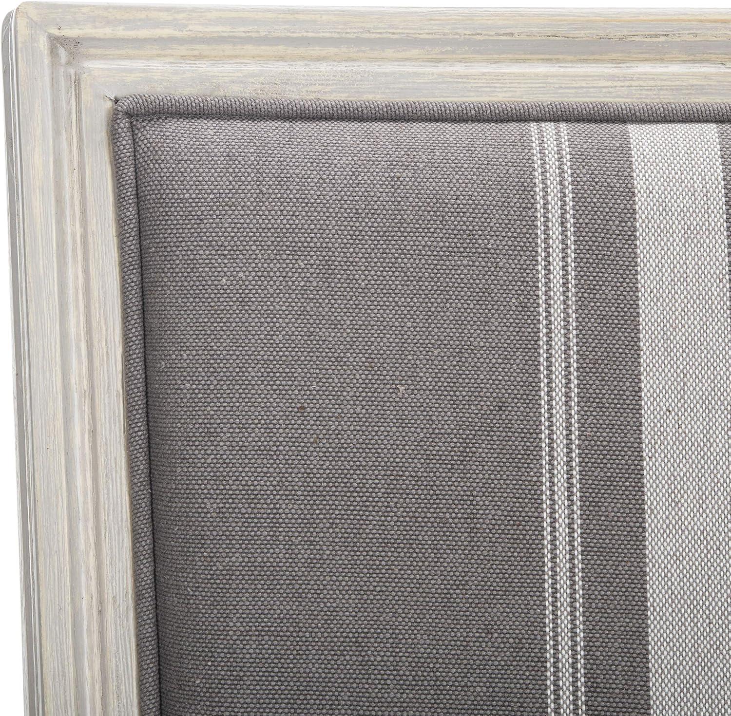 image:imageSAFAVIEH Home Collection Buchanan French Brasserie Linen Side ChairGrey Beige