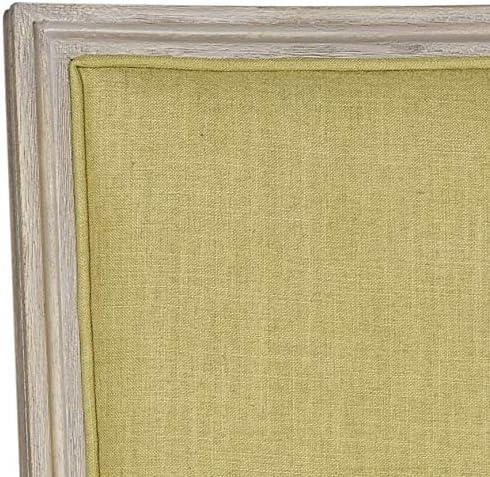 image:imageSAFAVIEH Home Collection Buchanan French Brasserie Linen Side ChairSpring Green Rustic Grey