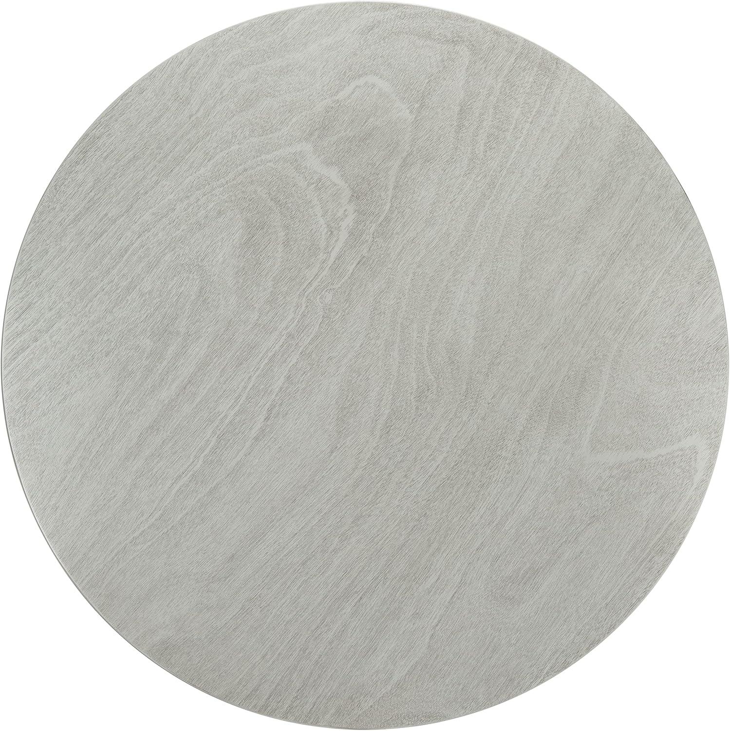 image:imageSAFAVIEH Home Collection Nicolai Matte Black Round Dining Room Table DTB1405ADark Grey Black