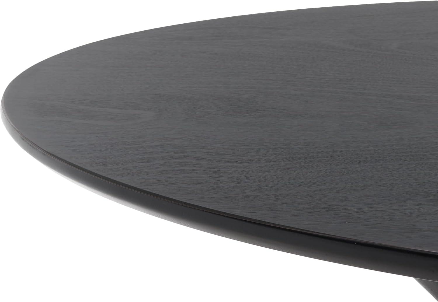 image:imageSAFAVIEH Home Collection Nicolai Matte Black Round Dining Room Table DTB1405AMatte Black