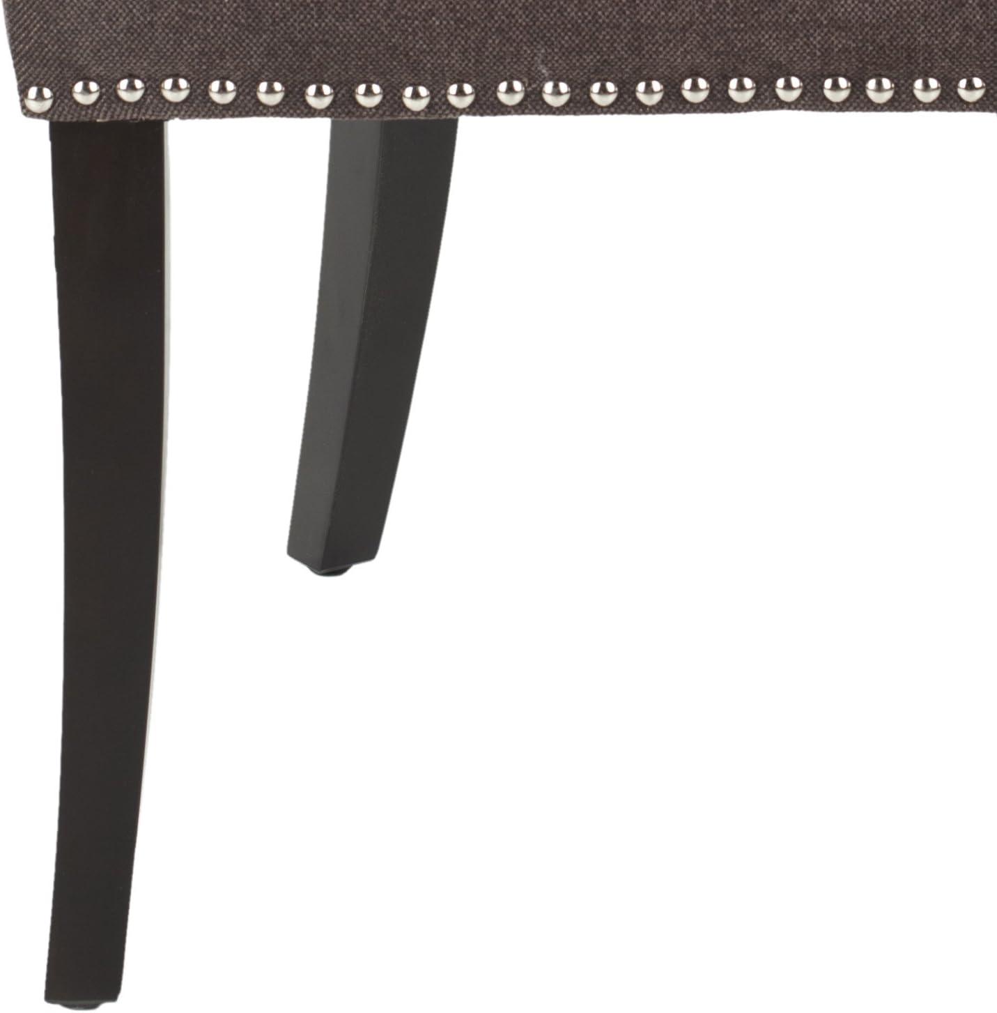 image:imageSafavieh Mercer Collection Carter Black Leather Dining Chair Set of 2Brown