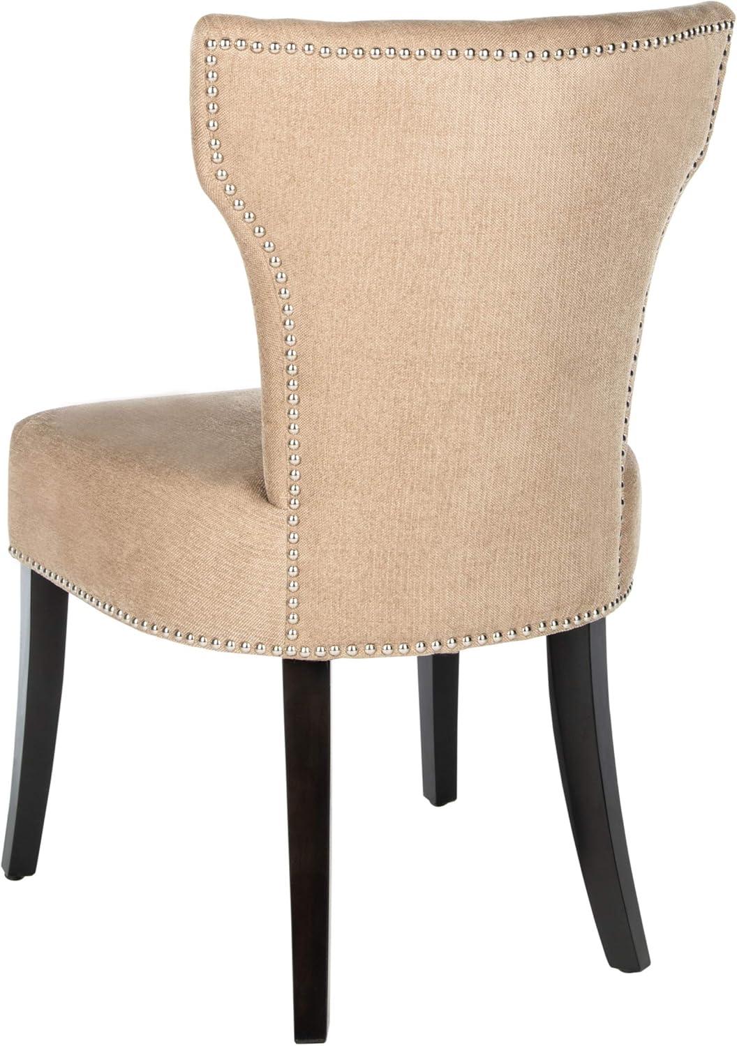 image:imageSafavieh Mercer Collection Carter Black Leather Dining Chair Set of 2White