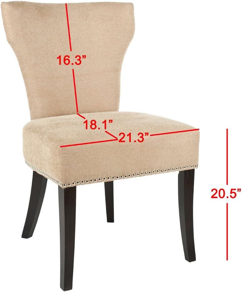 image:imageSafavieh Mercer Collection Carter Black Leather Dining Chair Set of 2White