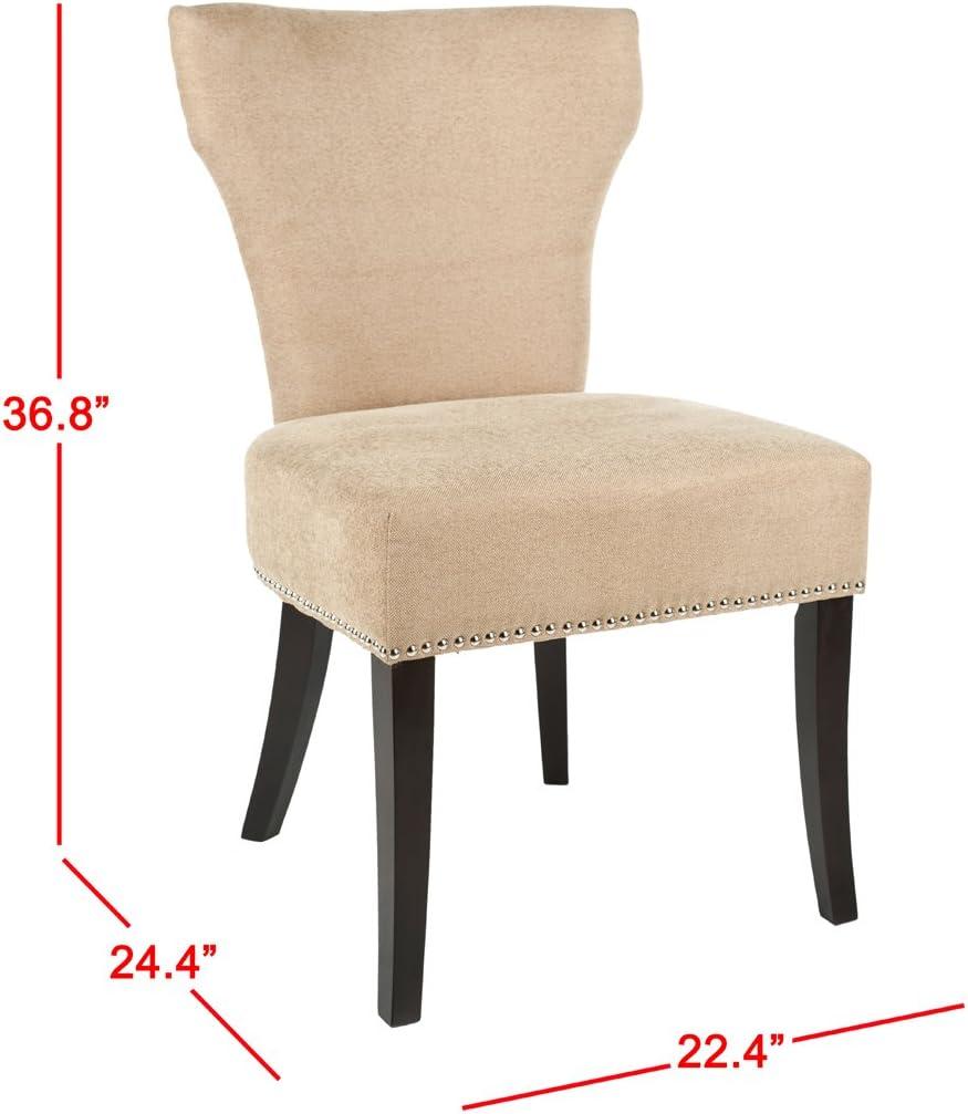 image:imageSafavieh Mercer Collection Carter Black Leather Dining Chair Set of 2White