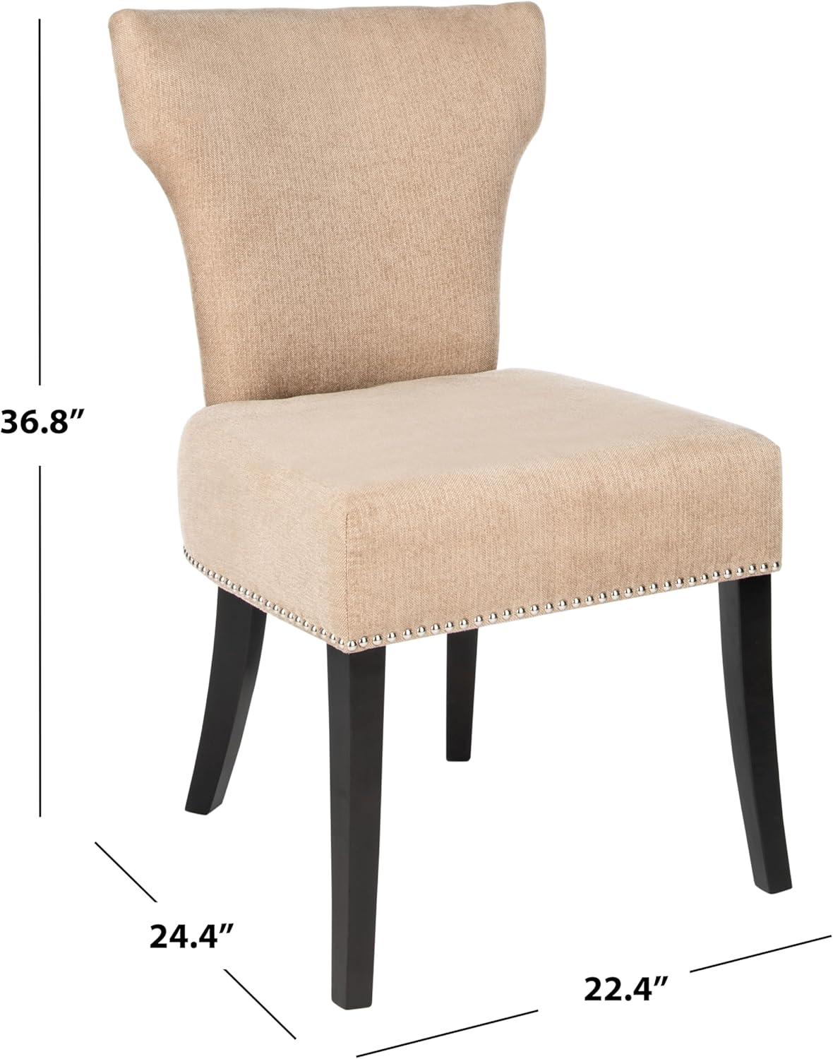 image:imageSafavieh Mercer Collection Carter Black Leather Dining Chair Set of 2White