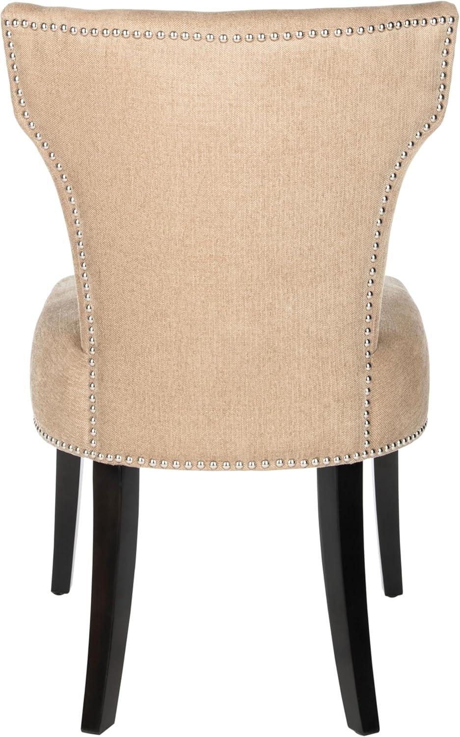 image:imageSafavieh Mercer Collection Carter Black Leather Dining Chair Set of 2White