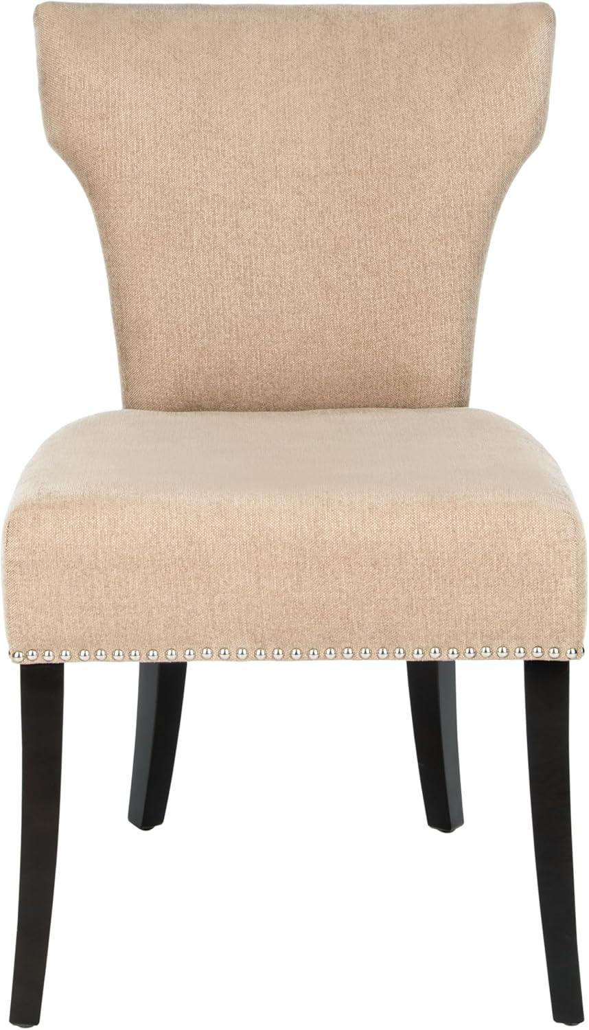 image:imageSafavieh Mercer Collection Carter Black Leather Dining Chair Set of 2White