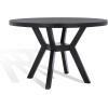 SAFAVIEH Couture Collection Luis Medium Oak Round Dining Table(Black)