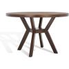 SAFAVIEH Couture Collection Luis Medium Oak Round Dining Table(Medium Oak)