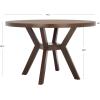 SAFAVIEH Couture Collection Luis Medium Oak Round Dining Table(Medium Oak)
